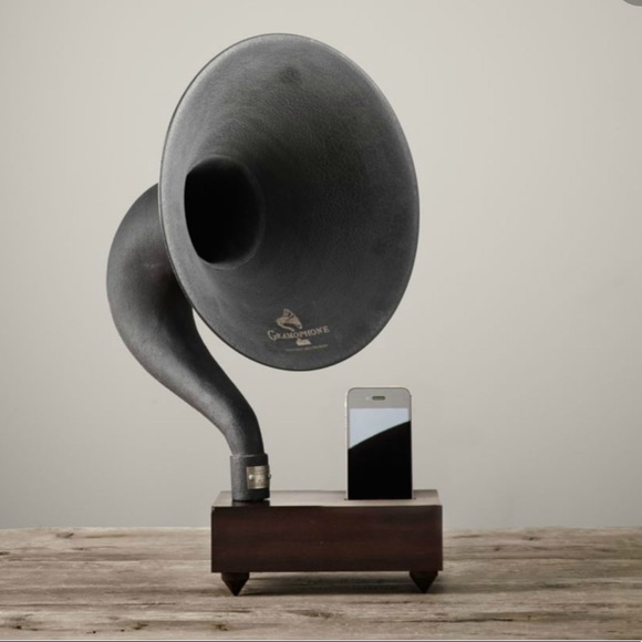 Restoration Hardware Other - Restoration Hardware Gramophone with solid wood base.